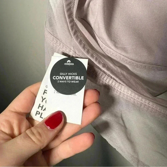 NWT GILLY HICKS BRA/TOP TIE UP IN  LAVENDER MAUVE XXL - Picture 5 of 6